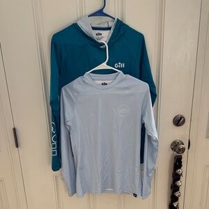Gill Women's Teal and Light Blue Tops